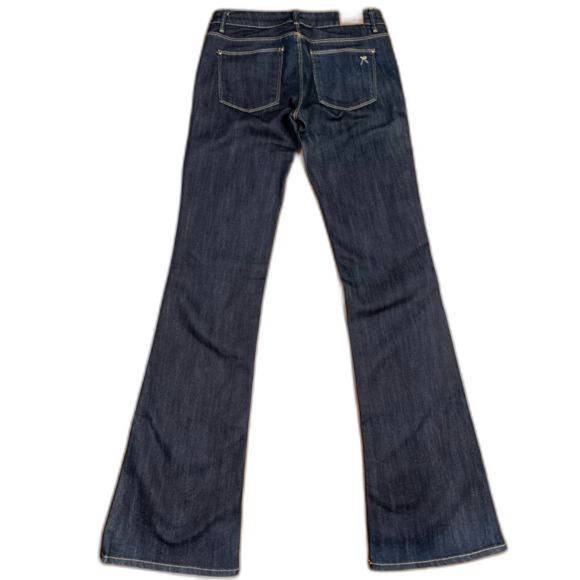 Raven Denim Sadie Bootcut Jeans Women’s 26 Dark Wash Low Rise Y2K Western USA - Picture 1 of 8